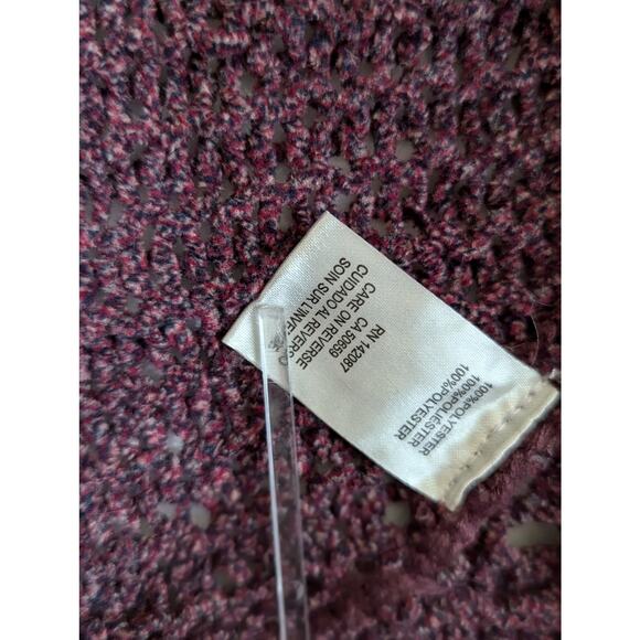 Simply Noelle Chenille shrug Sz L Knitted + crochet Bust to 50"CB 26"Gently used - Picture 5 of 9